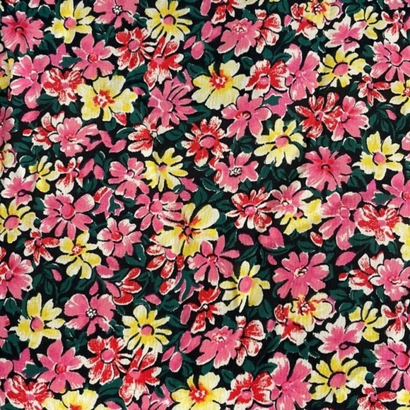 Vintage ILGWU Floral Karin Stevens by Steven Stoller Midi Dress Cottage Core sz8 - Picture 7 of 14